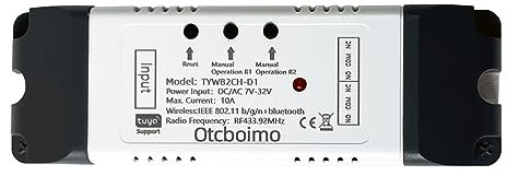 WiFi Electric Linear Actuator Controller, 2 Channel DC12V 24V, Tuya Smart WiFi Relay Switch,Dry Contact Passive Output Switch Compatible with Alexa and Google Home