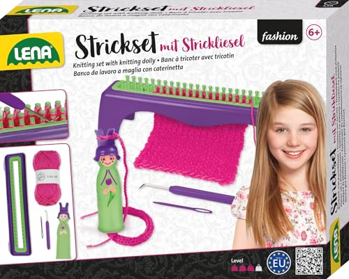 LENA 42679 - Juego de tejer, caja plegable