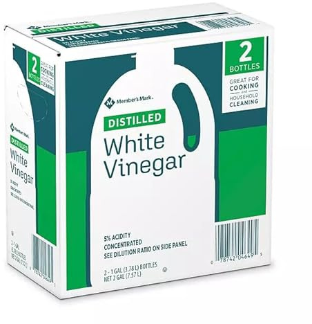 Premium Distilled White Vinegar, 256oz. 2 Gallons | For Cooking or Household Cleaning