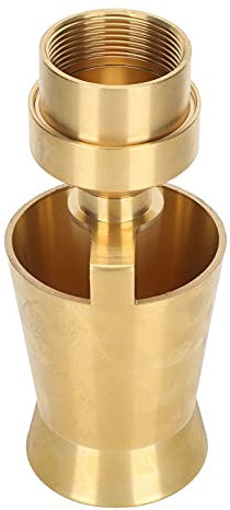 Aspersor de Torre de Hielo, Boquilla de Latón de 1,5 Pulgadas, Característica Ornamental de Fuente de Estanque, Altura de Pulverización Ajustable de 1,0 a 8,0 M, Adecuado para