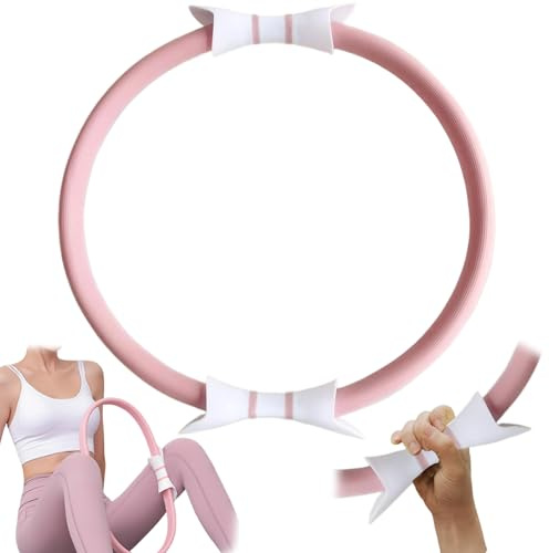 XJKLBYQ Sportring | Pilates Ring, Yoga-Ring-Training zu Hause Pilates Equipment Women Fitness Training Ringe mit doppelseitiger Griff zum Toning innerer und äußerer Oberschenkel, Stil 1