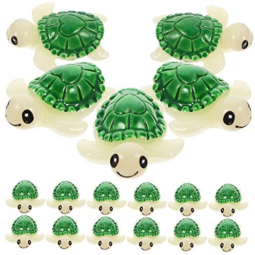 KONTONTY 20pièces Lot de Mini Figurines De Tortues pour Aménagement Paysager Décoratives De Bureau Et Jardin Miniature