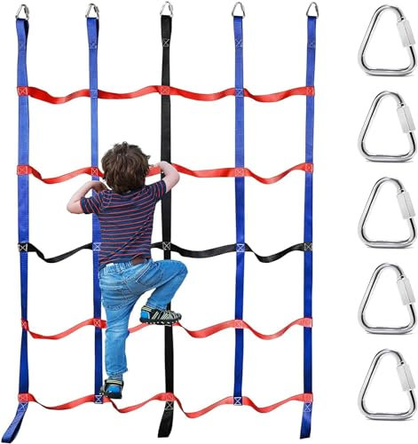 Fettuccia per arrampicata Reti da arrampicata all'aperto, Reti da arrampicata for scale di corda da carico, Reti da carico for gare di arrampicata indoor e all'aperto Maglia divisoria tessuta maglia d