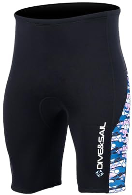 Lynqeeh Dam våtdräktsbyxor neoprenshorts 2 mm termiska badleggings med justerbar dragsko i midjan för surfning, dykning kajakpaddling