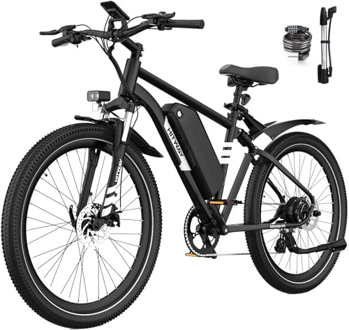 HITWAY Bicicleta electrica,Bicicleta de montaña eléctrica,Bicicleta electrica de 29 Pulgadas,Batería extraíble de 48V 15,6Ah,transmisión - 7 velocidades,Rango de Crucero 80-150km, App, NFC