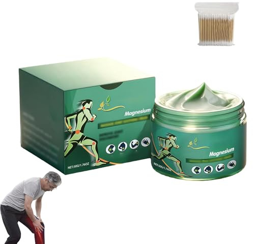 Crema avanzata al magnesio per alleviare il dolore, gel lenitivo per massaggi antidolorifici, gel lenitivo per massaggi per dolori articolari e muscolari, delicato e nutriente (1 pcs)
