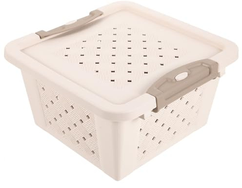 KHBUAB Caja Transportadora para Pequeños Animales Plástico Resistente y Transpirable para Hámster Cobaya Conejos y Otros Mascotas Portátil y Fácil de Limpiar para Exteriores