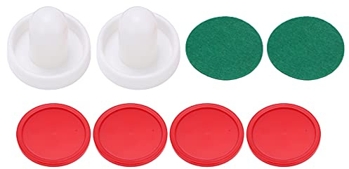 Qudinip 60 Mm Bordshockeypushers Set Hållbar Ergonomisk Design för Tävlingsspel med 4 Puckar för Standardspelbord