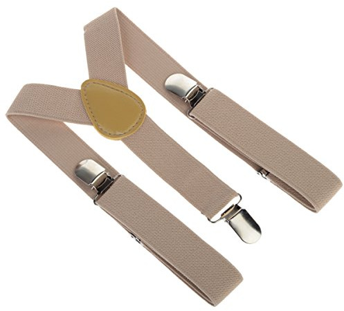 imixlot Unisex Kids Boys Girls Clip-On Y-Back Braces Elastic Adjustable Suspenders for Children