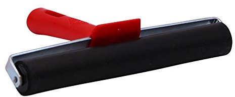 Linolroller | Gummiwalze | Farbwalze | Linoldruck | gleichmäßige Farbverteilung | Roller 200 mm breit | Hatgummiwalze
