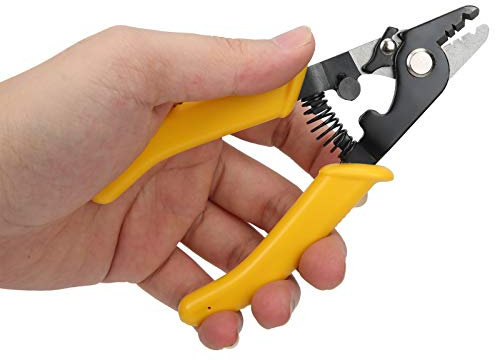 Glasfaser Abisolierzange, 3 Löcher Abisolierzangen, CFS-3 Glasfaser Kabel Abisolierzange Werkzeug, Hohe Härte Werkzeug, Automatische Abisolierzange und Schneidzange