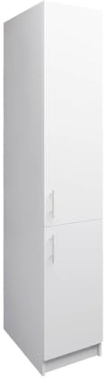 JD Greta Fixed Height 400mm Kitchen Tall Base Cabinet White Matt Larder Storage Unit