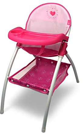Anivia Baby Doll High Chair, Toy High Chair for Baby Doll (DH010-PINK)
