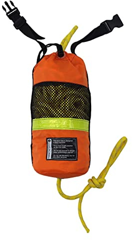 Perfeclan Borsa da lancio di salvataggio con corda Corda di salvataggio di Corda galleggiante per visibilità portatile per zattera da nuoto