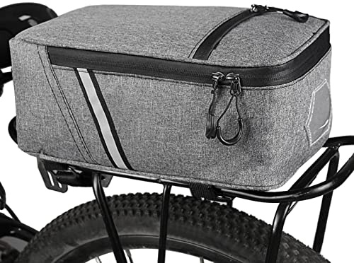 HUIOP Vélo Coffre Sac, 5L Sac de Porte-Bagages arrière de vélo résistant à l'eau Sac de Coffre de vélo vélo vélo Ebike Sac de siège arrière Sacoche,Sac de Porte-Bagages arrière pour vélo