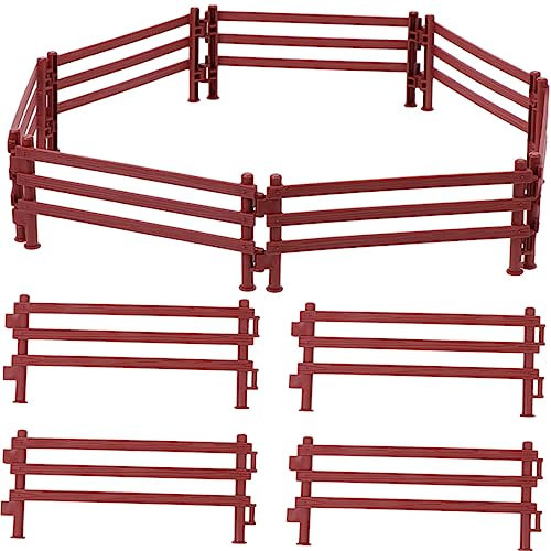 FONDOTIN 30 Piezas de Vallas de Plástico en Miniatura Hechas a Mano para Decoración de Jardines Y Paisajes en Miniatura