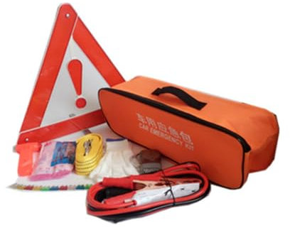 jojofuny 9 Pezzi kit d'emergenza kit di forniture per uso auto assistenza stradale kit assistenza auto