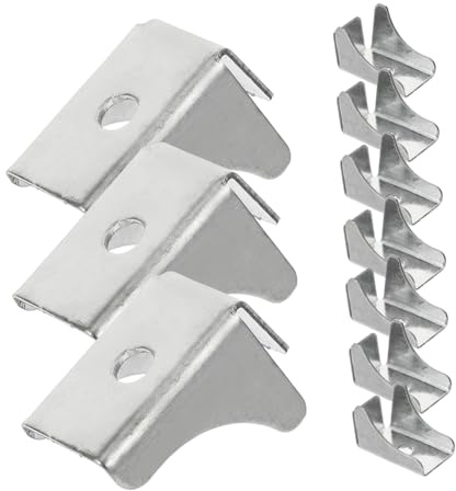 iplusmile Clip per Mensole in Ferro per Armadietti da Cucina, Supporto Resistente e Leggero, Confezione da 10 Pezzi, Struttura Semplice per Fissaggio Sicuro