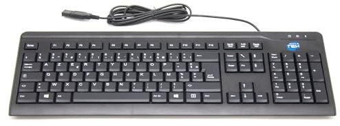 SIMPLETEK - Teclado AZERTY francés con cable USB para ordenador de sobremesa, tamaño completo, versión nueva sin paquete