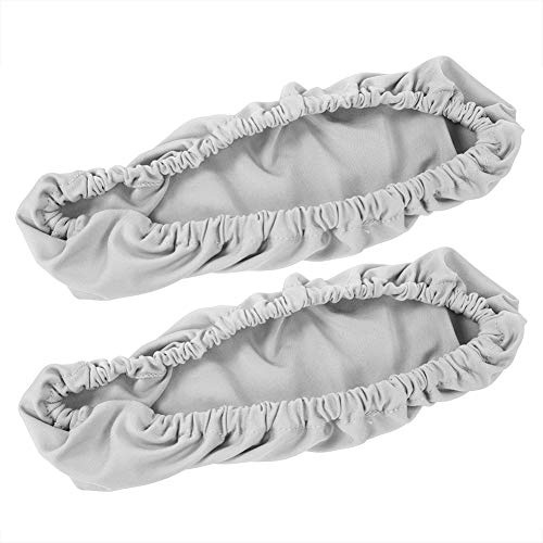 Adfaga Fundas elásticas para reposabrazos de silla de oficina, ajuste universal, protector de brazo extraíble para sillas de computadora de oficina en casa, poliéster, poliuretano, (Gris)