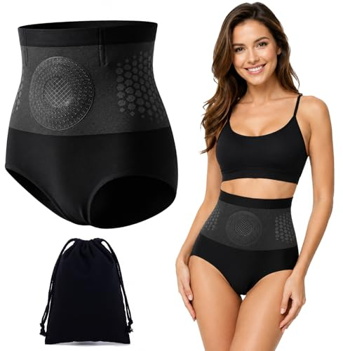 2026 Moringa & Berberine 4-in-1 Micro-Particle Sculpting & Fat-Burning Shorts, Pauraju Thermogenic Fat-Burning Sculpting Shorts, Seamless High Waist Tummy Shapewear for More Sculpted Look (Black, L)