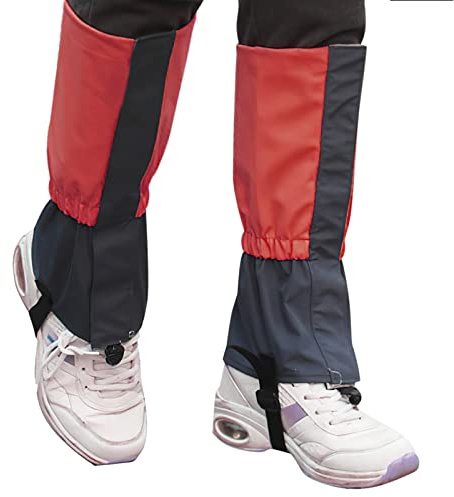 1 Pair Kids Snow Gaiters Boys Girls Adjustable Hiking Gaiters Walking Gaiters Waterproof Boot Leg Gaiters Lightweight Leg Gaiters Windproof Durable Leg Cover Protect for Walking Climbing Skiing Riding