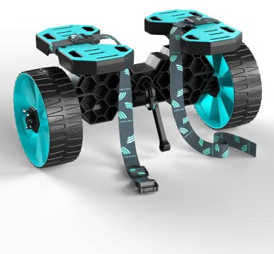 YAKHACKER Kajakwagen, kein Werkzeug erforderlich, Dolly Kanuwagen Kajak Räder Dolly Trolley mit pannenfreien Rädern, verstellbare Riemen, Kajakwagen für Sit On Top Kajaks