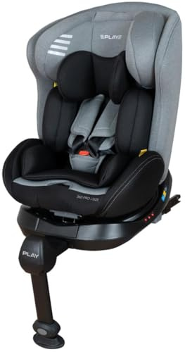Play, silla de coche bebé giratoria 360 Pro i-Size de 0 a 12 años o de 40-150 cm de altura con isofix y pata de apoyo.