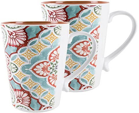 Purely Home Tazas de melamina Rio Corte – al aire libre/camping/barbacoa – Plástico/melamina reutilizable al aire libre vasos x 2