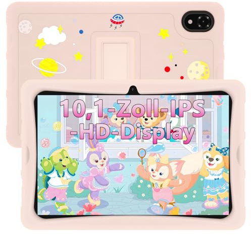 DOOGEE U10 Kid Kinder Tablet 10.1 Zoll, 9GB+128GB/1TB Tablet, 5MP+8MP, Android Tablet WiFi 6/BT5.0/TUV/DRM L1 1280 * 800 HD+ IPS Dual Camera