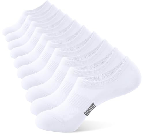 BUDERMMY Trainer Socks for Womens No Show Ankle Socks Invisible Non Slip Ladies Cotton Sports socks Low Cut Casual Socks Women 5 Pairs