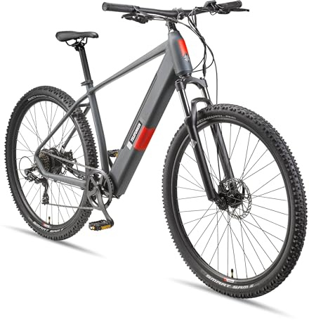 TELEFUNKEN E-Bike Mountainbike 29 Zoll für Herren und Damen | Elektrofahrrad mit 250W Hinterradmotor & 468 Wh Akku | 7-Gang Kettenschaltung | Scheibenbremsen | MTB Hardtail Pedelec