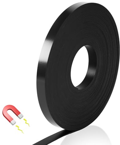 Magnetic Strips for Whiteboards - Create Grids, Calendars & Magnetic Borders | 0.39 x 66 FT Reusable Flexible Magnet Roll for Classroom & Office