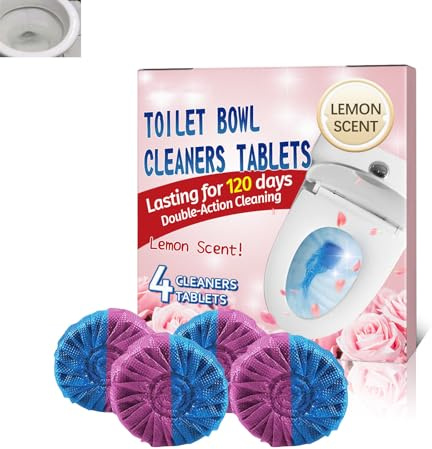 Limpiador De Cisternas Para Inodoro Tabletas,Bloques De Limpieza Des Inodoros Azules,Portabilidad,Para Frescura Higiénica Y Protección Contra La Cal,Una Caja Des 4
