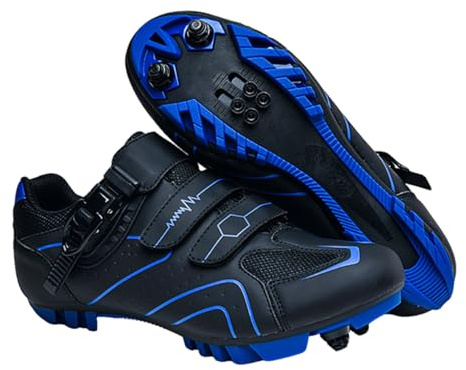 Cykelsko herr dam, MTB utomhus mountainbike skor kompatibel med SPD Lock System, unisex cykelskor för vuxna andningsbara 36–47