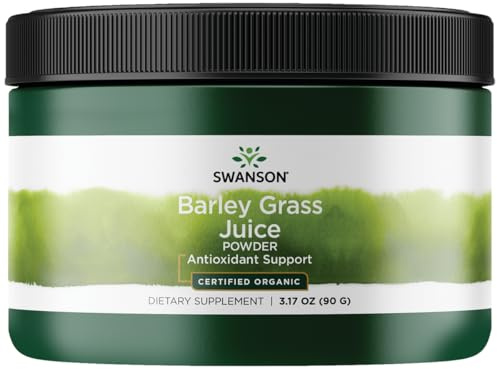 Swanson Certified Organic Barley Grass Juice Powder 3.17 Ounce (90 g) Pwdr