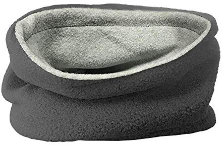 TOSKATOK Enfants Garçons Filles Chaud Hiver Réversible Doux Polaire Snood Neckwarmer Foulard Tour de Cou-Grey