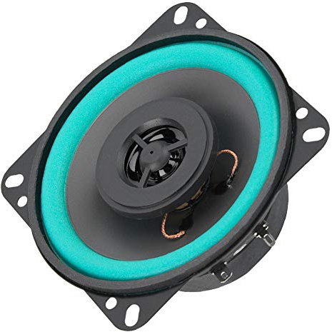 Hlyjoon Haut-parleur d'aigus pour voiture - 100 W - 12 V - 100 W - 12 V - Pour revêtement de porte de véhicule - Noir et vert