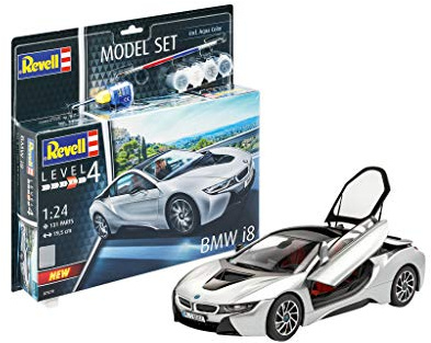 Revell Model Set 67670 - Maquette de Voiture BMW i8 à Construire, échelle 1/24