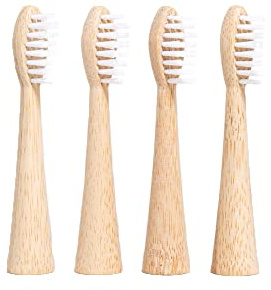 A Good Bambus Aufsteckbürsten Sensitive (4er-Pack) für Oral-B - weiß