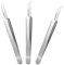 3 pinzas para puntos negros, extractor de puntos negros, extractor de espinillas, herramienta para exprimir espinillas, acné y espinillas, pinzas para eliminar puntos negros, pinzas curvas, unisex