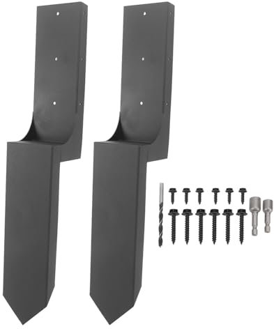 Recinzione post ancoraggio a terra punta in acciaio pesante recinzione post riparazione kit di posta in gioco per recinzioni da giardino e uso esterno in acciaio premium con