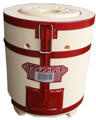 Stufa a carbone di argilla, barbecue in ceramica in stile giapponese, per cucinare all'aperto e picnic, aspetto elegante, fornello portatile per grigliare