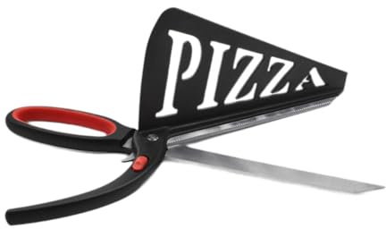 Ioensy Tijeras para Pizza con Agarre Ergonómico, Herramienta de Cocina Profesional, Cortadora de Pizza Multifuncional.