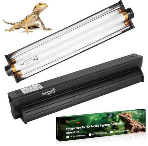 T5 HO UVB Light Reptile Kit 8W 12inch/32cm 10.0 UVB Lamp fixture Combo Kit
