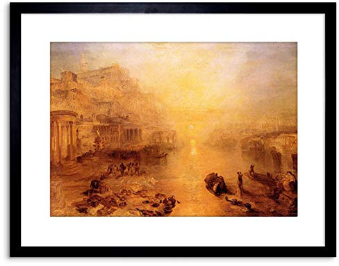 Wee Blue Coo PAINTING TURNER OVID BANISHED ROME OLD MASTER FRAMED PICTURE ART PRINT F97X9581