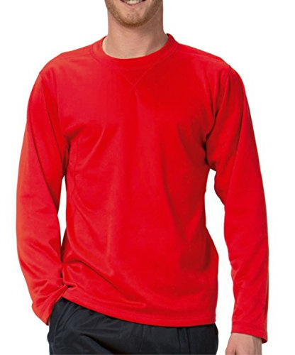 Asioka 188/13 Sudadera, Hombre, Rojo, XL