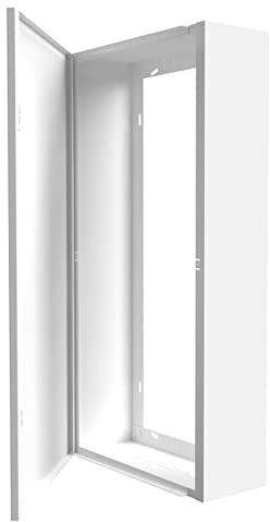 Coffret d'habillage pour tableaux électriques en acier blanc - H 670 x L 340 x P 140 mm - Ref. RCH200 - Marque ATOLE