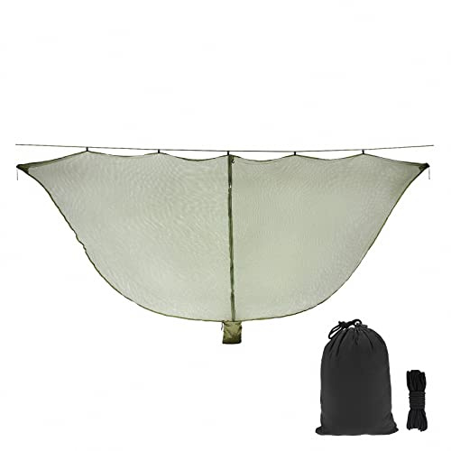 MAOTN Outdoor Camping Detachable Hammock Mosquito Net, Comfortable, Breathable And Lightweight Mosquito Cover, For Backpacking, Travel, Hiking (Hammock Not Included),Green,3.4 * 1.4m