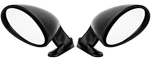 ZPSHYD Klassisches Auto-Seitenspiegel-Set - 1 Paar schwarze Rückspiegel, Vintage-Auto-Restauration-Zubehör, Verbessern Sie das äußere Erscheinungsbild und die Sicherheit Ihres Fahrzeugs.
